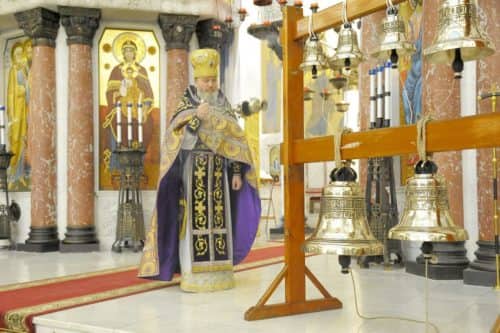 В Морском соборе освящены колокола для храма в Сирии
