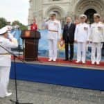Настоятель Никольского Собора принял участие в выпуске офицеров военно-морских учебных заведений.