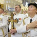 В день Крещения Руси Митрополит Варсонофий совершил Божественную Литургию в Никольском морском Соборе Кронштадта