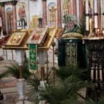 Божественная литургия в Вербное воскресение в Морском соборе
