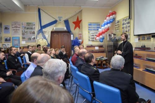 Клирик Морского собора принял участие в праздновании юбилей музея имени А. И. Маринеско