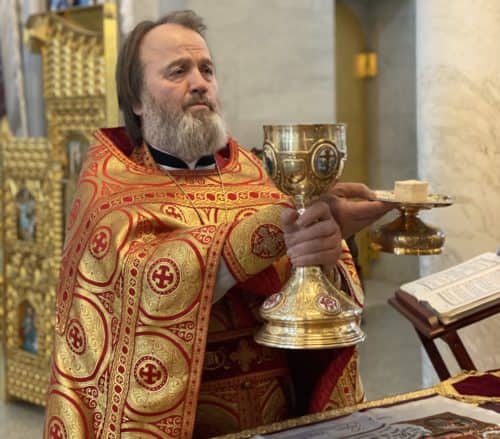 Клирики Собора поздравили архимандрита Алексия (Ганьжина) с годовщиной принятия монашеского пострига