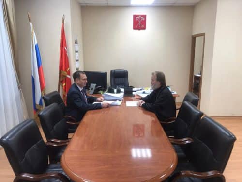 Архимандрит Алексий (Ганьжин) встретился с заместителем председателя Комитета по вопросам законности, правопорядка и безопасности правительства Санкт-Петербурга