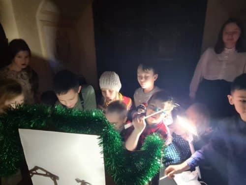 Архимандрит Алексий (Ганьжин) поздравил воспитанников Воскресной школы с Рождеством Христовым